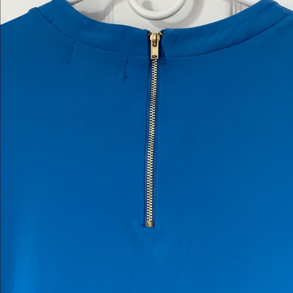 Liz Claiborne blue capped sleeve top - Picture 4 of 4